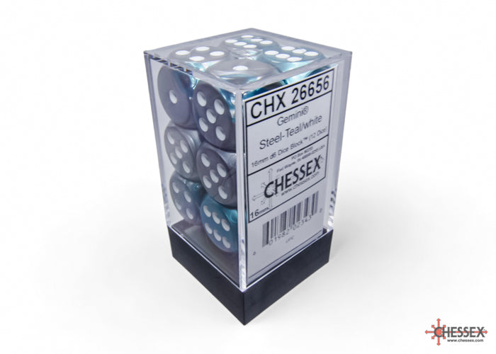 Chessex 16mm Gemini Dice Block (12 Dice)