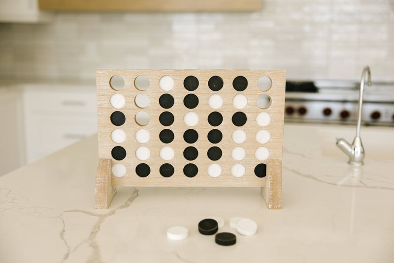 Wooden Connect Four 42pc Game Set 14x10