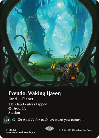 Evendo, Waking Haven (Borderless) (Galaxy Foil) [Edge of Eternities]