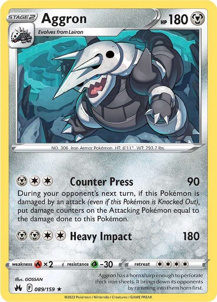 Aggron (089/159) [Sword & Shield: Crown Zenith]