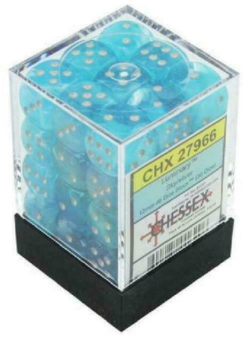Chessex 12mm d6 Luminary Dice Block (36 Dice)