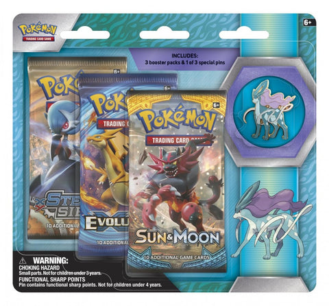 Collector's Pin 3-Pack Blister (Suicune)