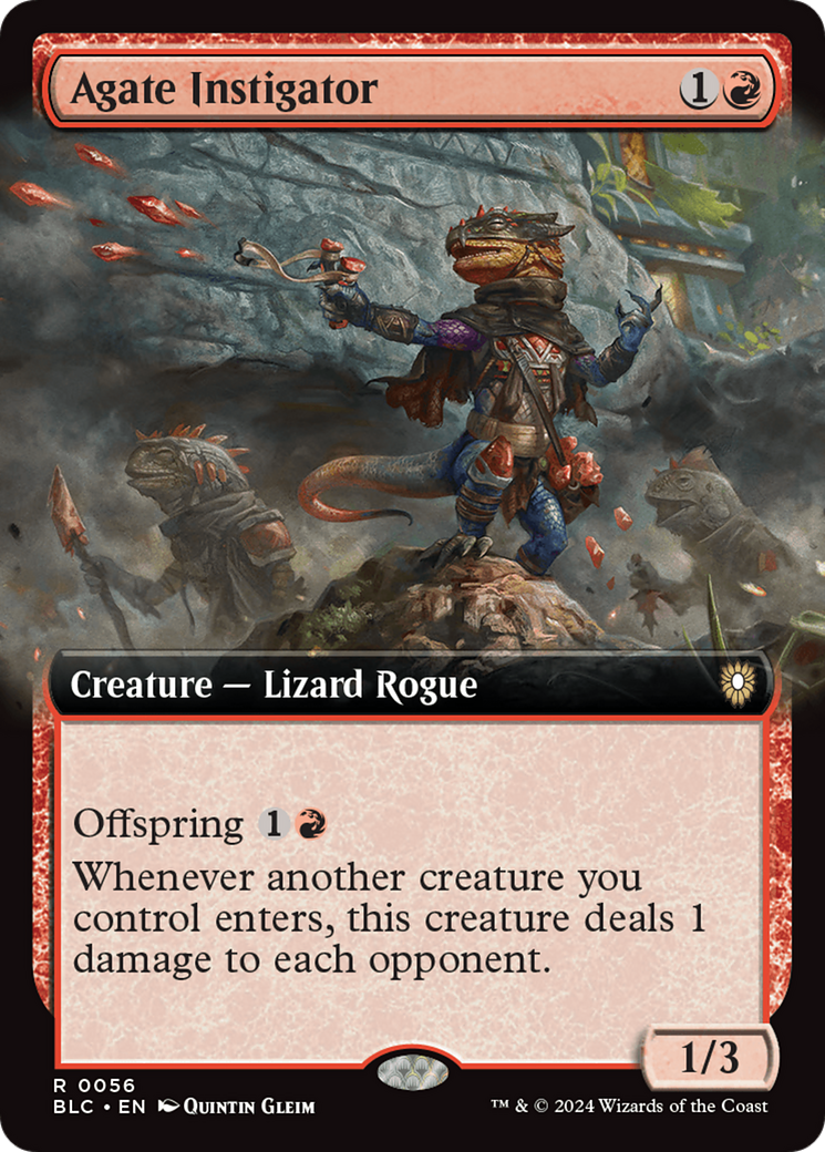 Agate Instigator (Extended Art) [Bloomburrow Commander]