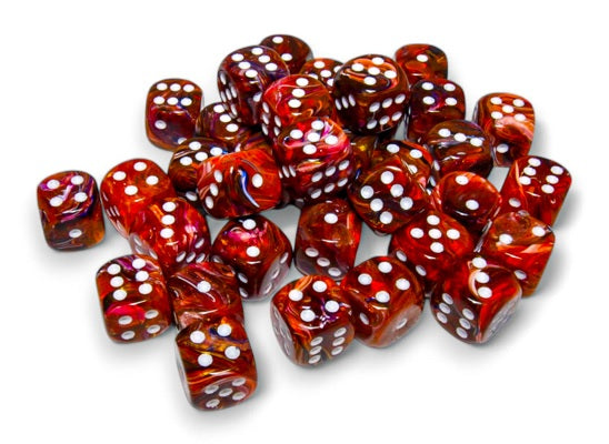 Chessex 12mm d6 Festive Dice Block (36 Dice)