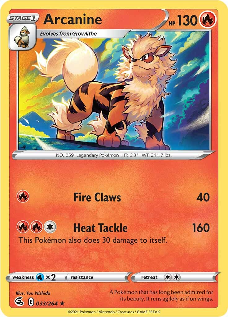 Arcanine (033/264) [Sword & Shield: Fusion Strike]