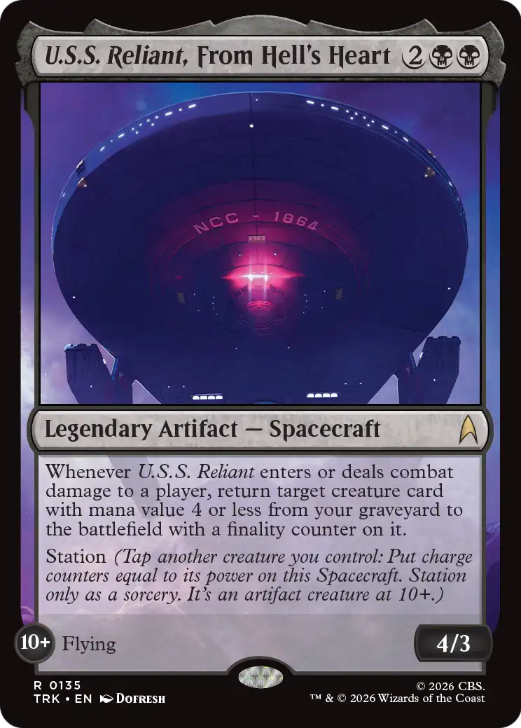 U.S.S. Reliant, From Hell's Heart [Star Trek]