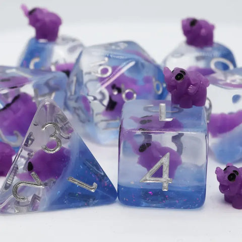 Purple Elephant RPG Dice Set