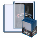 BCW 3"x4" Topload Card Holder - Blue Border (25ct)