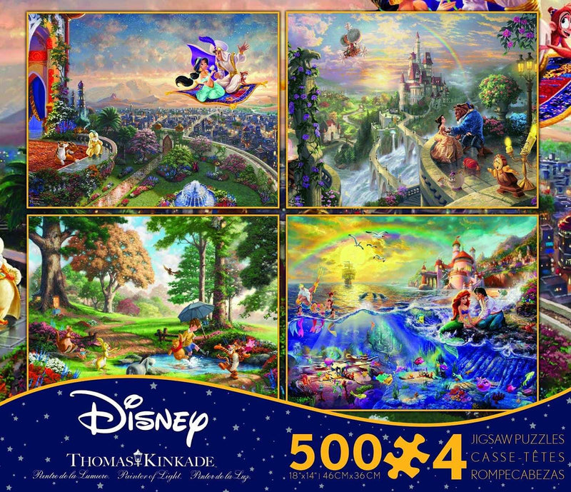 4 in 1, 500 PC Thomas Kinkade: Disney Collection