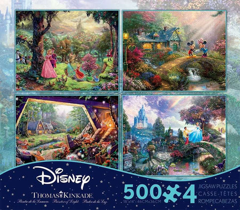 4 in 1, 500 PC Thomas Kinkade: Disney Collection