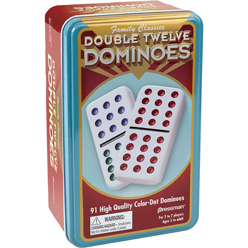 Double Twelve Color Dot Dominoes