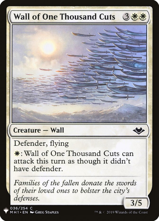Wall of One Thousand Cuts [Mystery Booster]