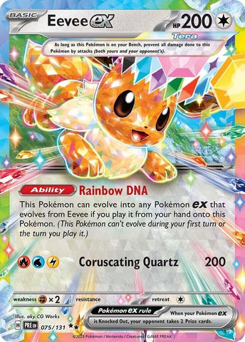 Graded: Eevee ex (075/131) [Scarlet & Violet: Prismatic Evolutions]