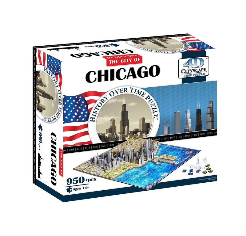 4D Cityscape Puzzle - Chicago