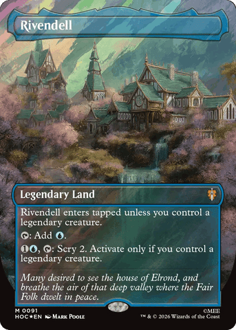 Rivendell (Borderless) (Surge Foil) [The Hobbit: Eternal-Legal]