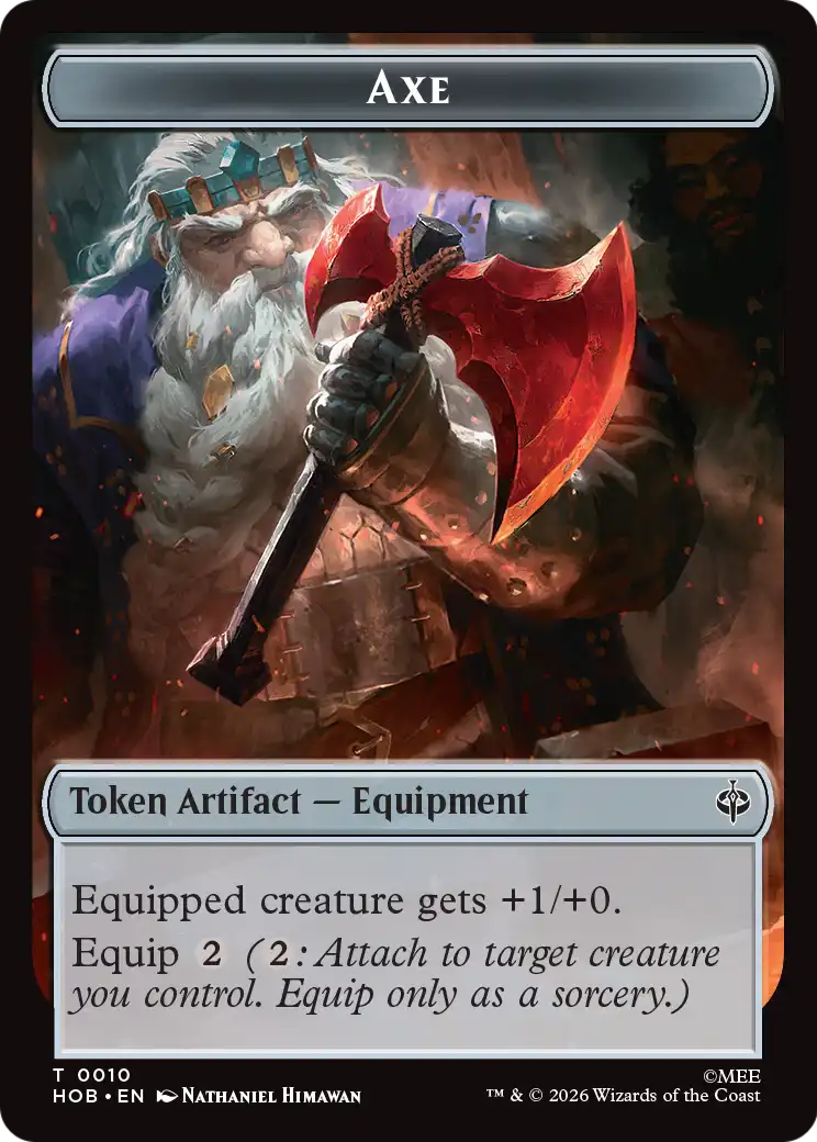 Bird Soldier // Axe Double-Sided Token [The Hobbit Tokens]