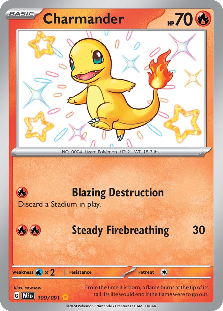 Graded: Charmander (109/091) [Scarlet & Violet: Paldean Fates]
