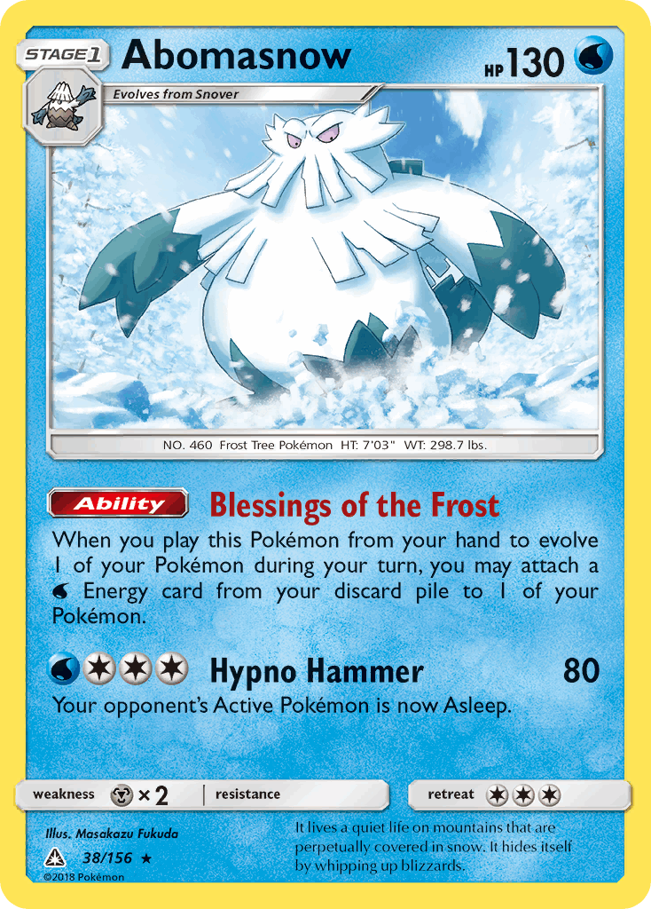 Abomasnow (38/156) [Sun & Moon: Ultra Prism]