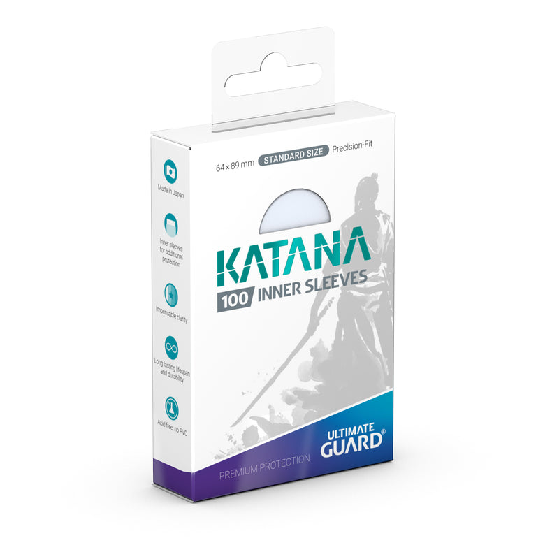 Ultimate Guard 100 Katana Inner Sleeves Standard Size Clear