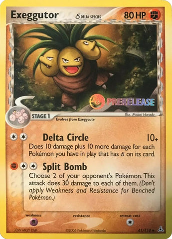 Exeggutor (41/110) (Prerelease) [EX: Holon Phantoms]