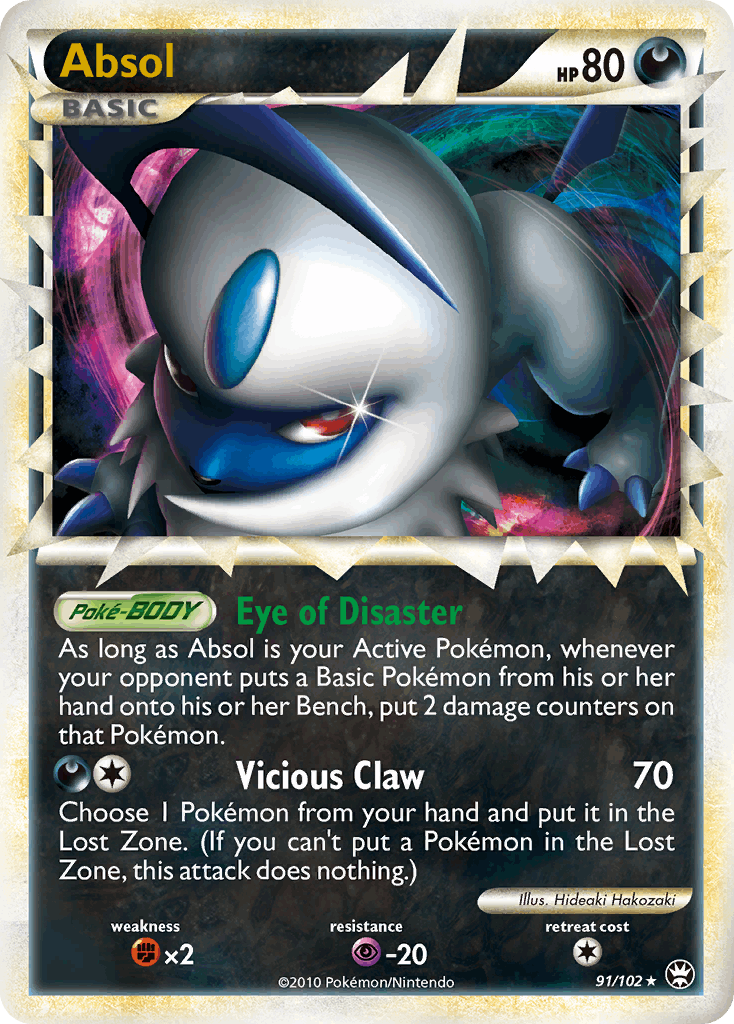 Absol (91/102) [HeartGold & SoulSilver: Triumphant]