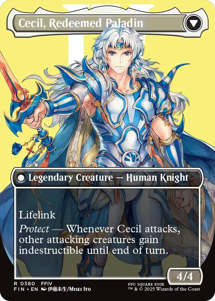Cecil, Dark Knight // Cecil, Redeemed Paladin (Borderless) [FINAL FANT Cecil, Dark Knight // Cecil, Redeemed Paladin (Borderless) [FINAL FANT