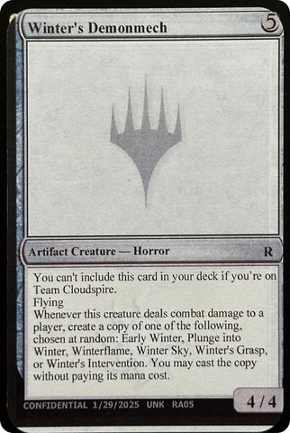 Winter's Demonmech [Unknown Event]