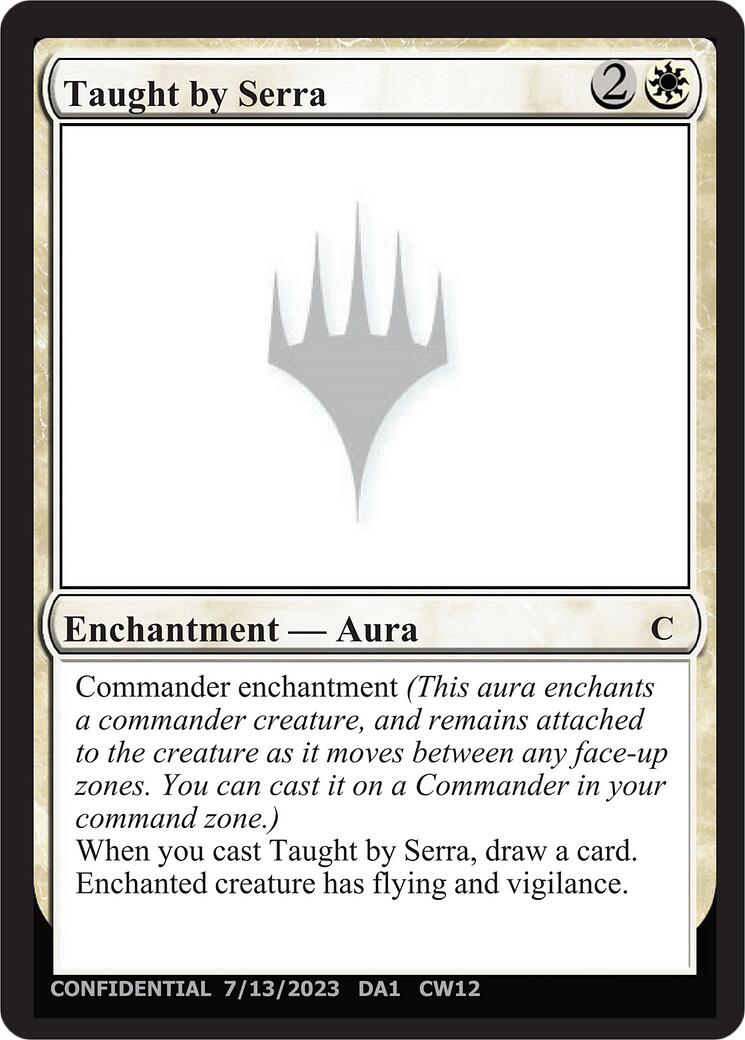 Taught by Serra [Unknown Event]