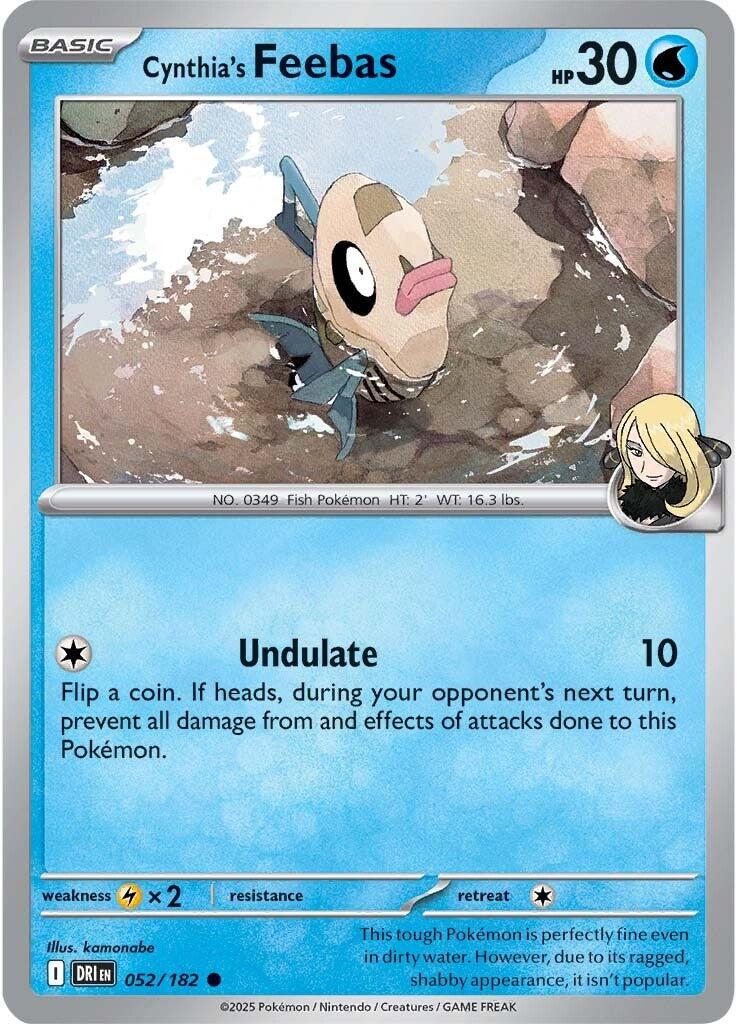 Cynthia's Feebas (052/182) [Scarlet & Violet: Destined Rivals]