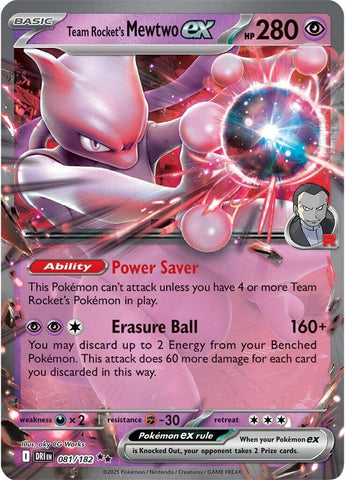 Team Rocket's Mewtwo ex (081/182) [Scarlet & Violet: Destined Rivals]