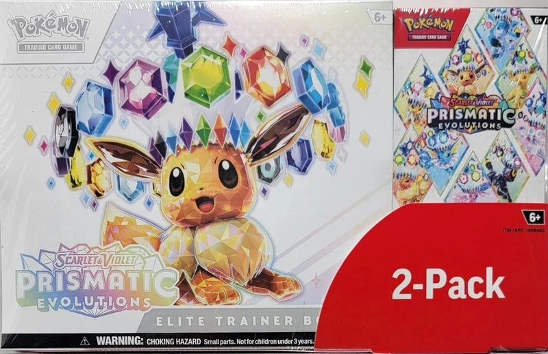 Costco Pokemon 2-Pack: Prismatic Evolutions Trainer Box and Booster Bundle