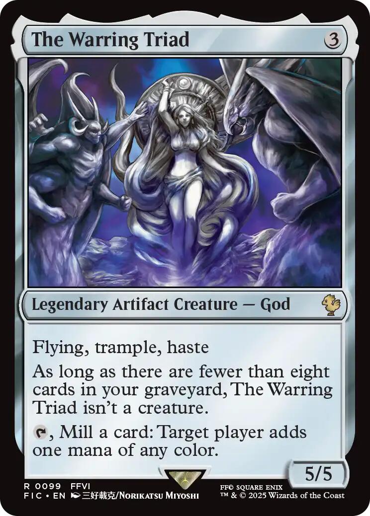 The Warring Triad (Surge Foil) [FINAL FANTASY Commander]