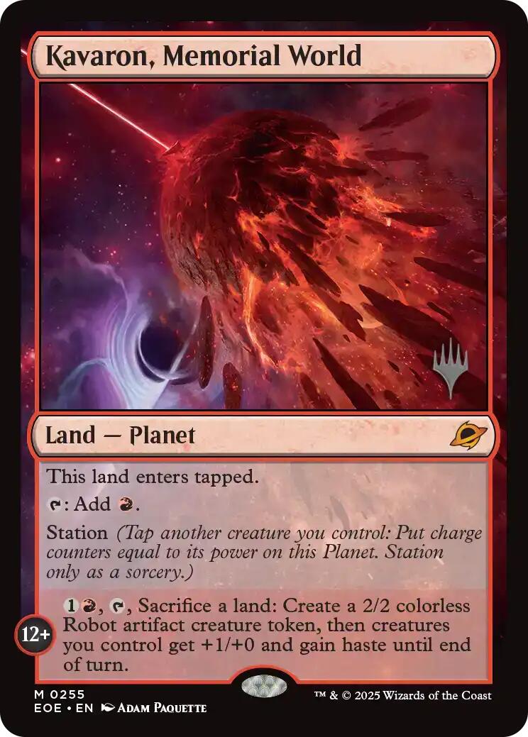 Kavaron, Memorial World (Promo Pack) [Edge of Eternities Promo Pack]