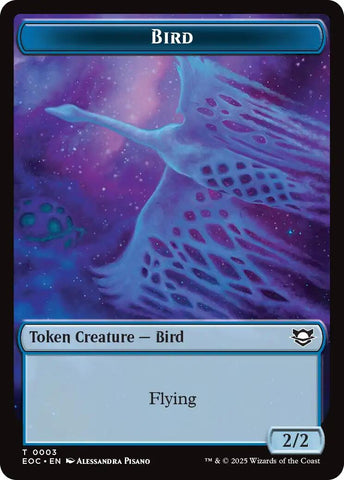 Bird // Pest Double-Sided Token [Edge of Eternities Commander Tokens]
