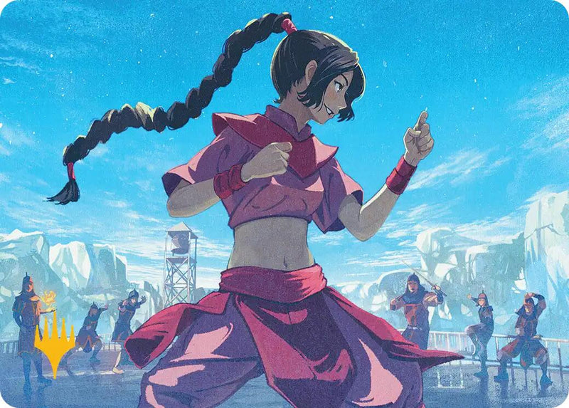 Ran and Shaw Art Card (Gold-Stamped Planeswalker Symbol) [Avatar: The Last Airbender Art Series]