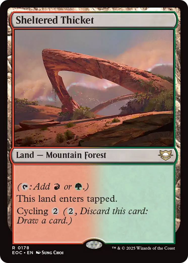 Sheltered Thicket [Edge of Eternities Commander]