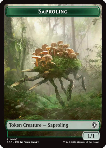 Saproling // Poison Counter Double-Sided Token [Lorwyn Eclipsed Tokens]