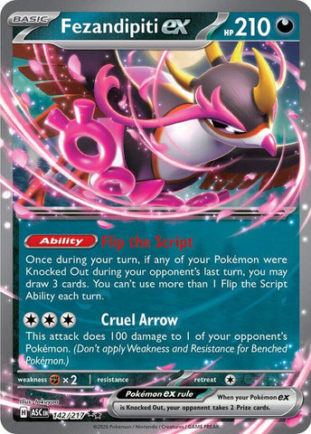 Fezandipiti ex (142/217) [Mega Evolution: Ascended Heroes]