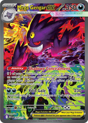 Mega Gengar ex (284/217) [Mega Evolution: Ascended Heroes]
