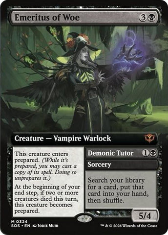 Emeritus of Woe (Extended Art) [Secrets of Strixhaven]