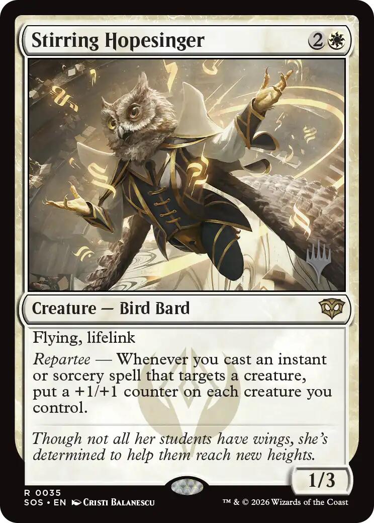Stirring Hopesinger [Secrets of Strixhaven Promos]