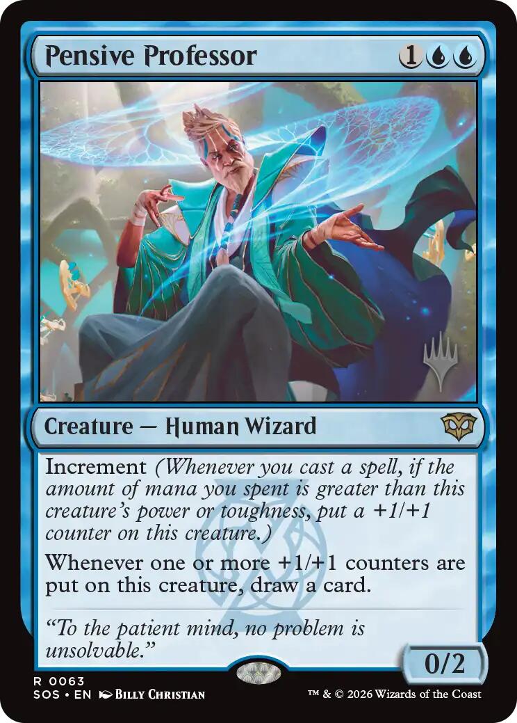 Pensive Professor [Secrets of Strixhaven Promos]