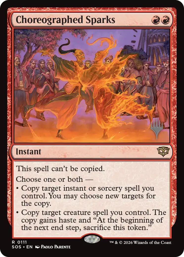 Choreographed Sparks [Secrets of Strixhaven Promos]
