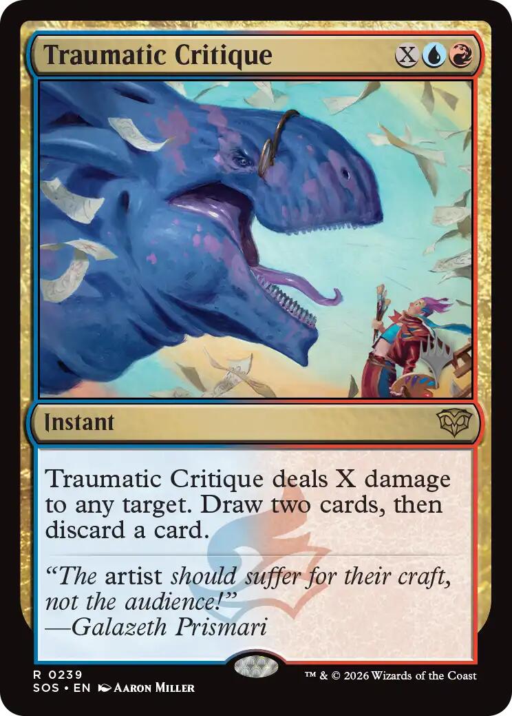 Traumatic Critique [Secrets of Strixhaven Promos]