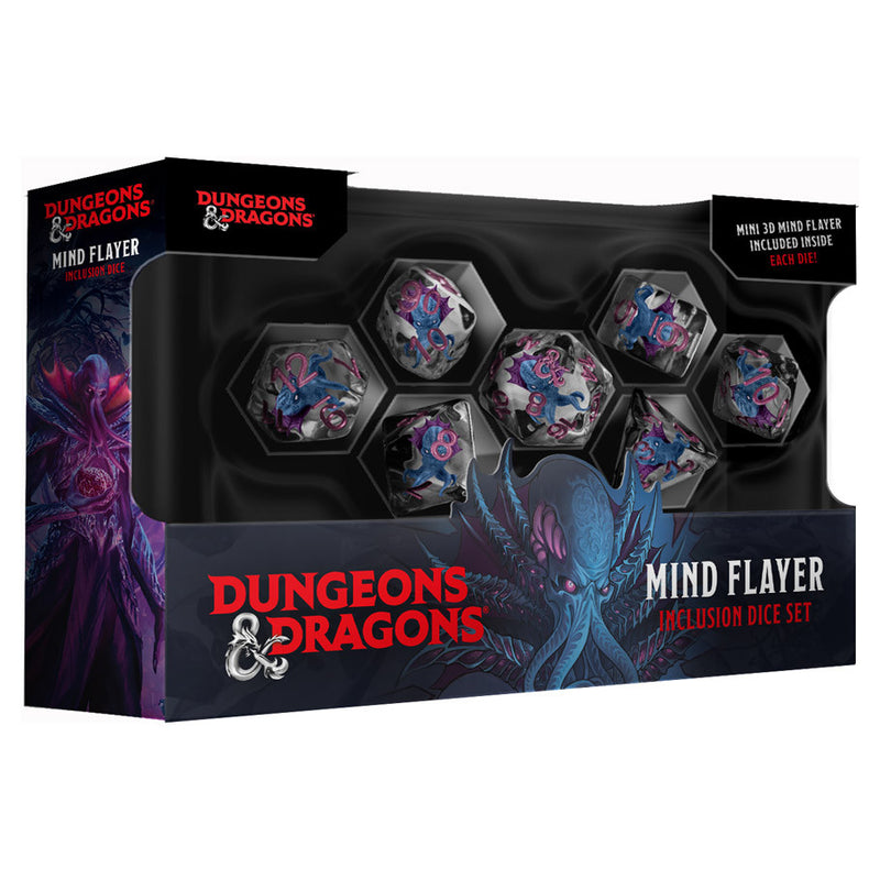 D&D Mind Flayer Inclusion Dice Set