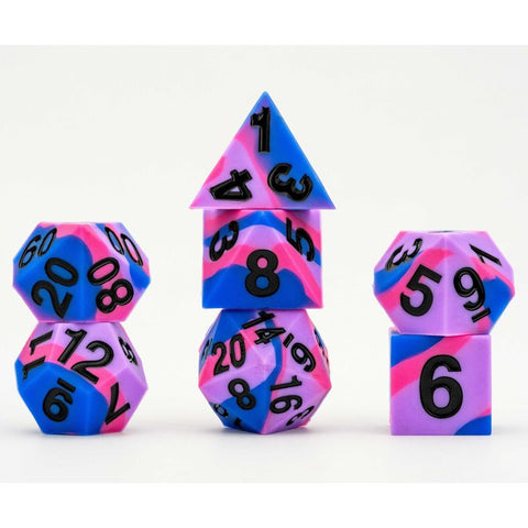 7-Set Sharp Edge Silicone Bisexual Dice