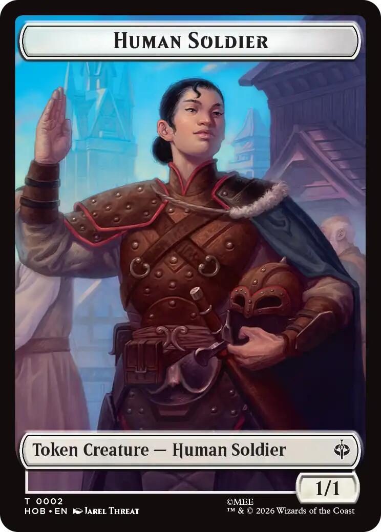 Human Soldier // Treasure (0013) Double-Sided Token [The Hobbit Tokens]