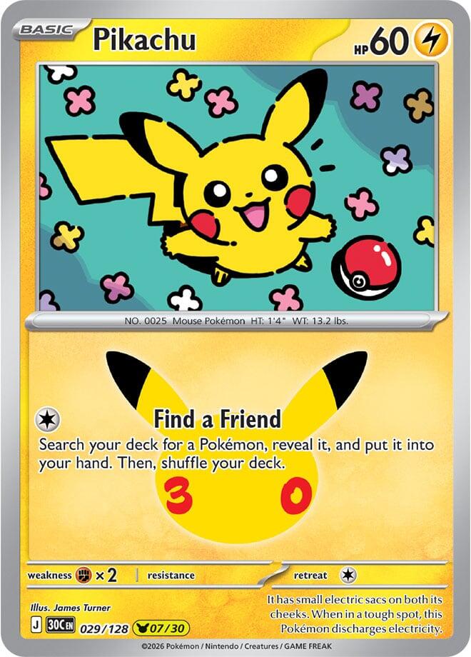 Pikachu (029/128) [Mega Evolution: 30th Celebration]