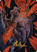 Curse-Marred Demon Art Card (Gold-Stamped Signature) [Reality Fracture Art Series]