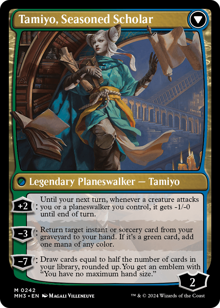 Tamiyo, Inquisitive Student // Tamiyo, Seasoned Scholar [Modern Horizo Tamiyo, Inquisitive Student // Tamiyo, Seasoned Scholar [Modern Horizo